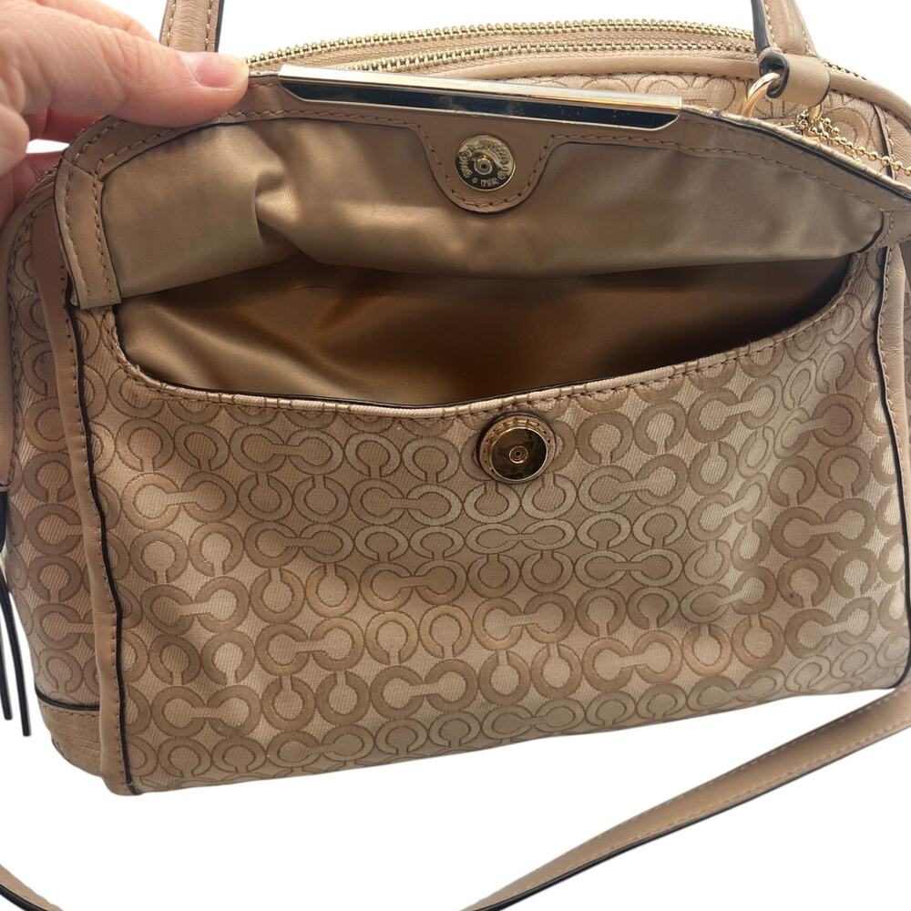 Coach Madison Georgie Op Art Convertible Satchel Hand Shoulder Crossbody Bag - Picture 9 of 9